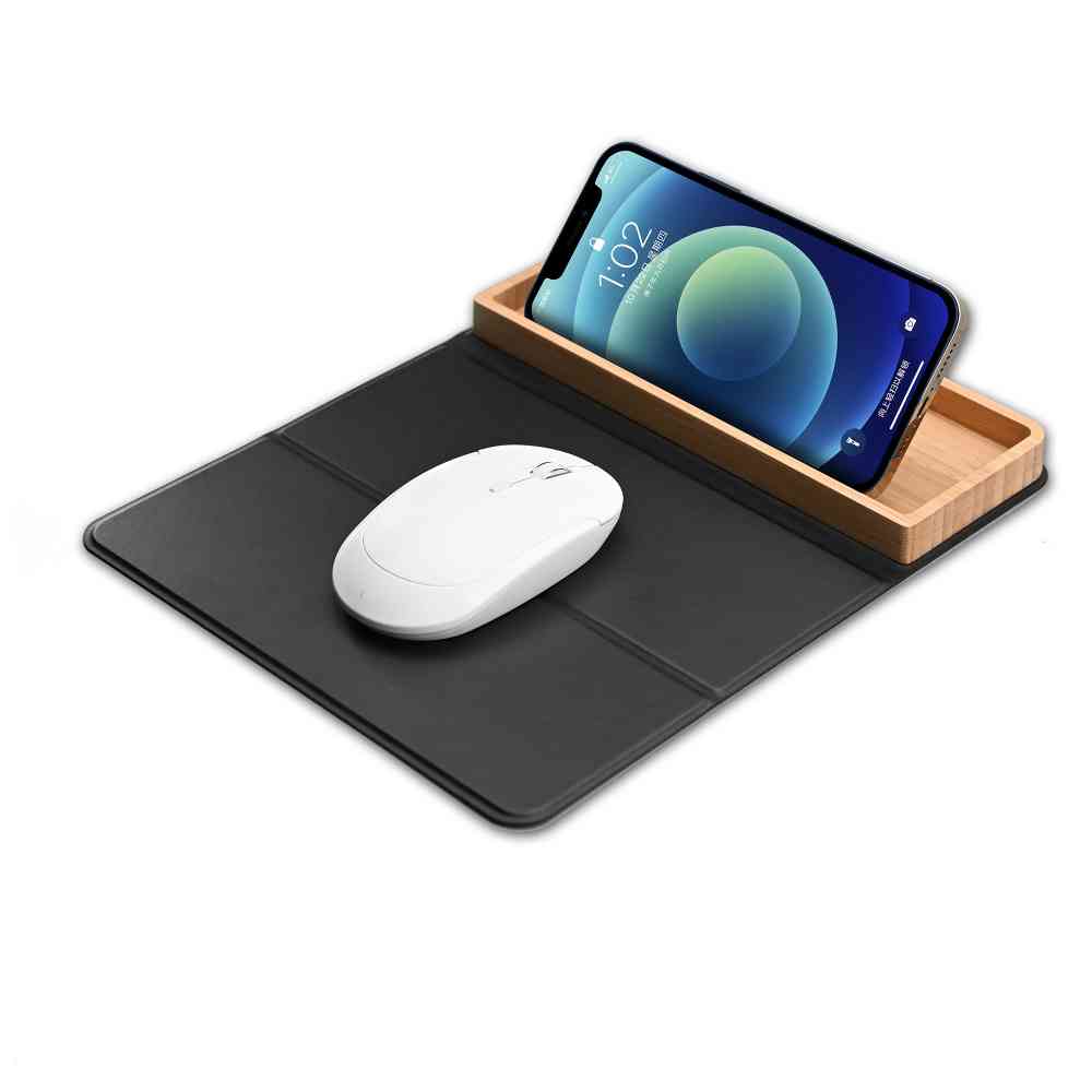 Коврик-трансформер с органайзером на магнитах с беспроводным (15W) ЗУ с подсветкой логотипа - 6