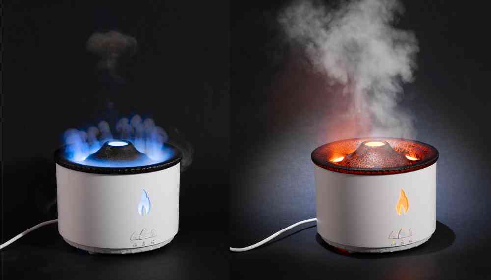 Увлажнитель воздуха "Smart Volcano"с пультом ДУ, функцией ароматерапии и интерьерной подсветкой №2