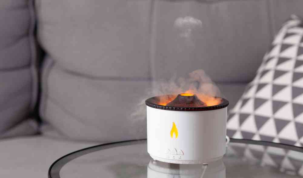 Увлажнитель воздуха "Smart Volcano"с пультом ДУ, функцией ароматерапии и интерьерной подсветкой №1