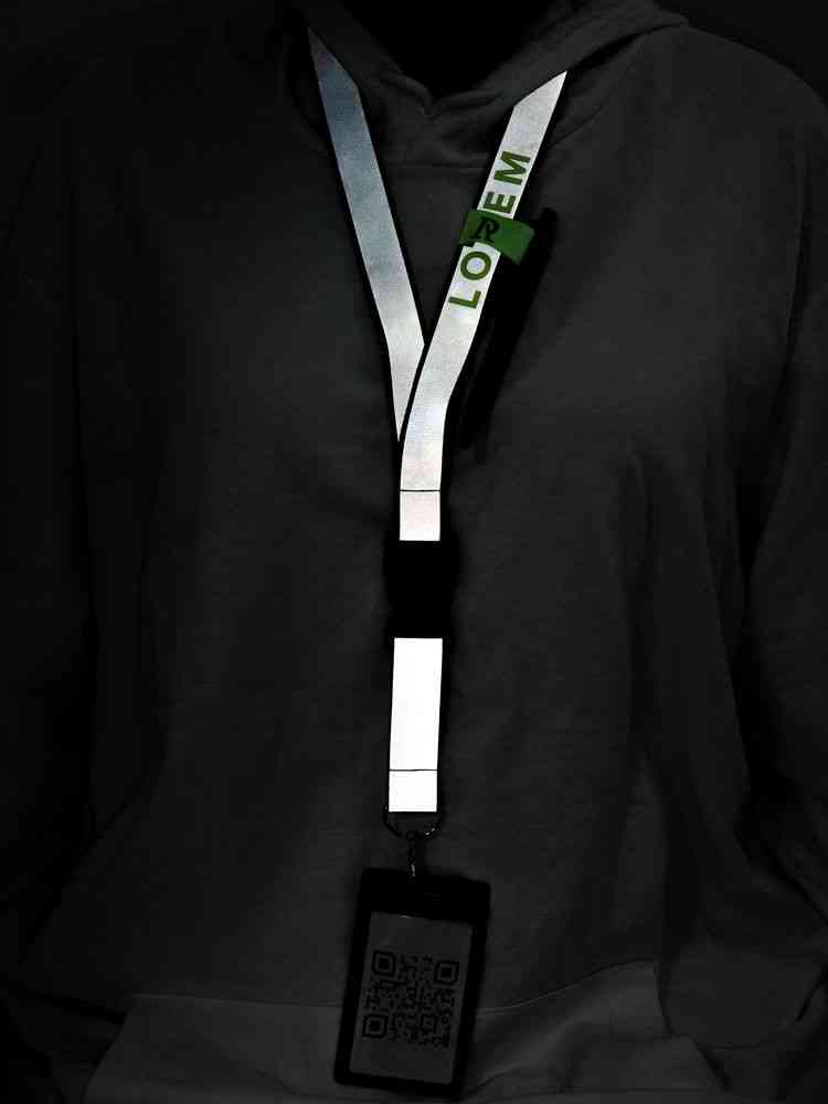 Лента светоотражающая Interlevel, красная с серым - 9