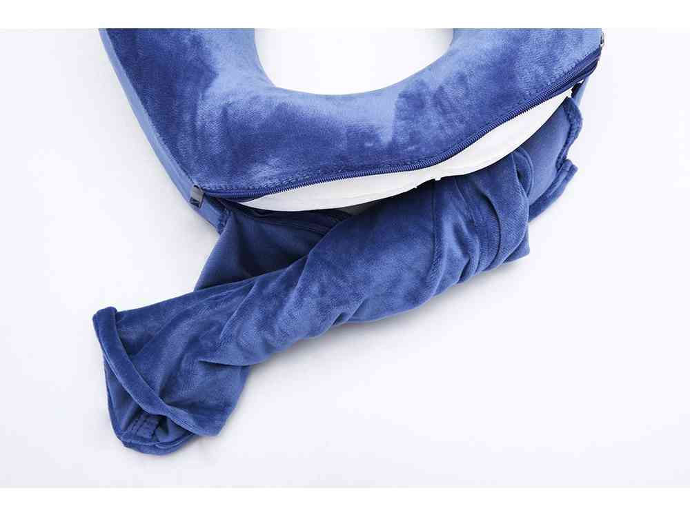 Подушка для путешествий с эффектом памяти, с капюшоном Hooded Tranquility Pillow - 3