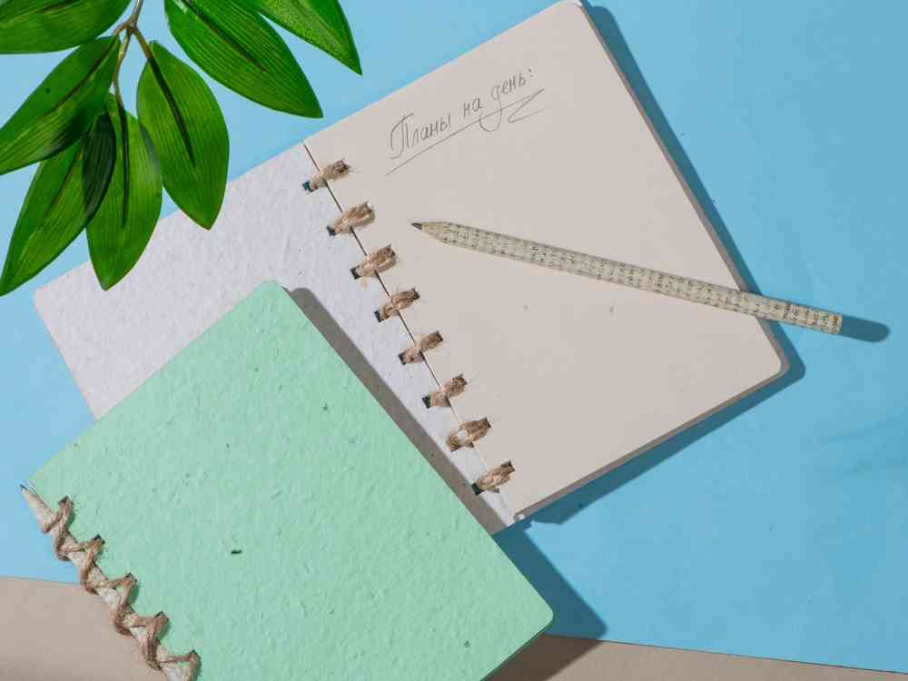 Блокнот А6 с бумажным карандашом и семенами цветов микс - 10