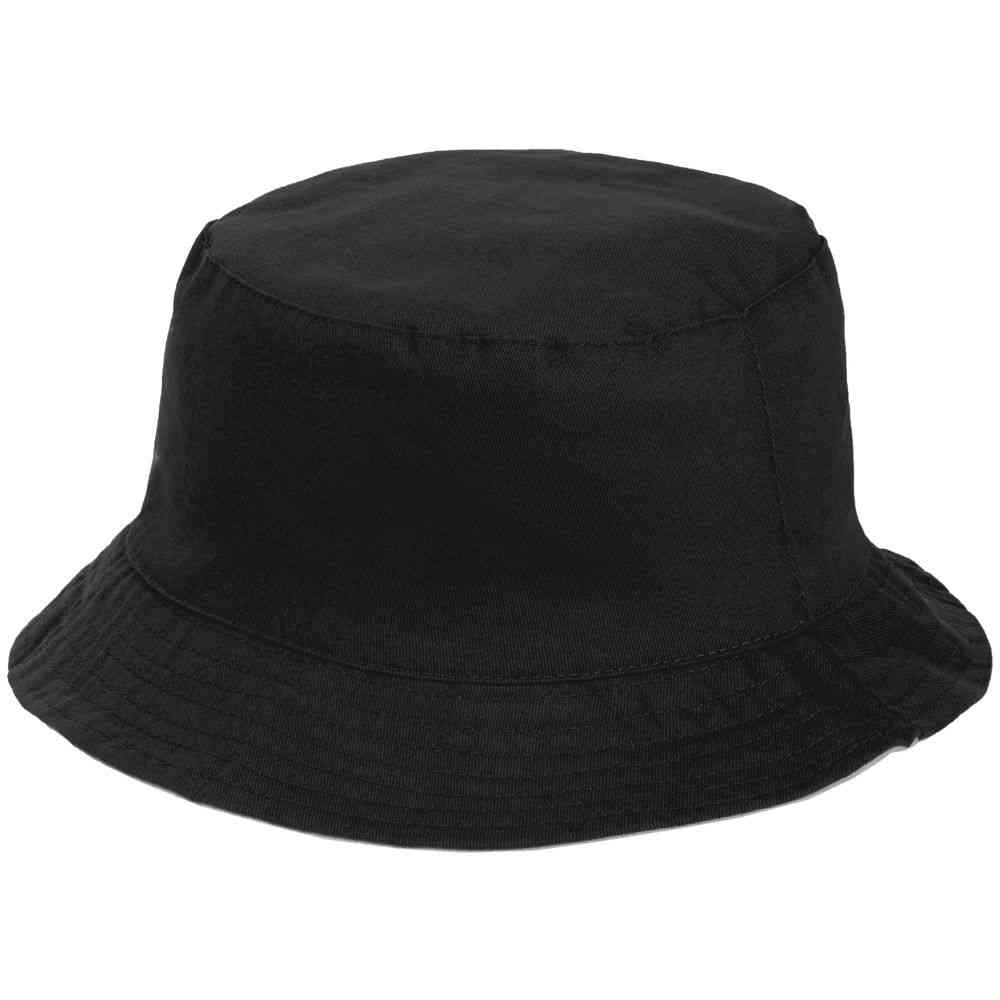 Панама Summer двусторонняя, черная с серым - 2