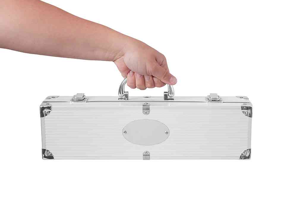 Набор для барбекю в кейсе: лопатка, щипцы, вилка Salvy - 12