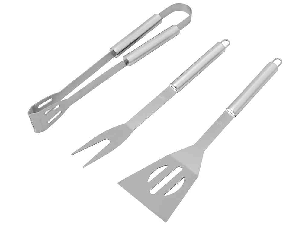 Набор для барбекю в кейсе: лопатка, щипцы, вилка Salvy - 9