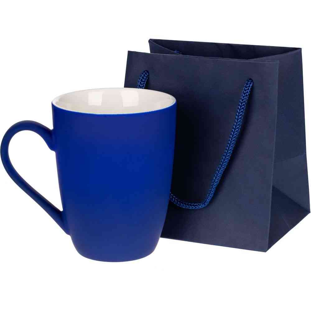 Пакет бумажный под кружку Cupfull, темно-синий - 2