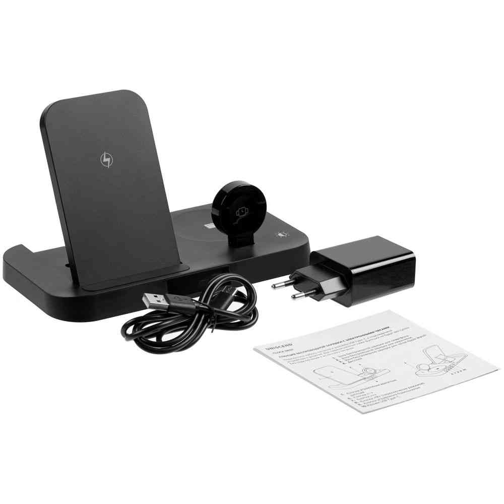 Зарядная станция с часами Clock Nest, черная - 9