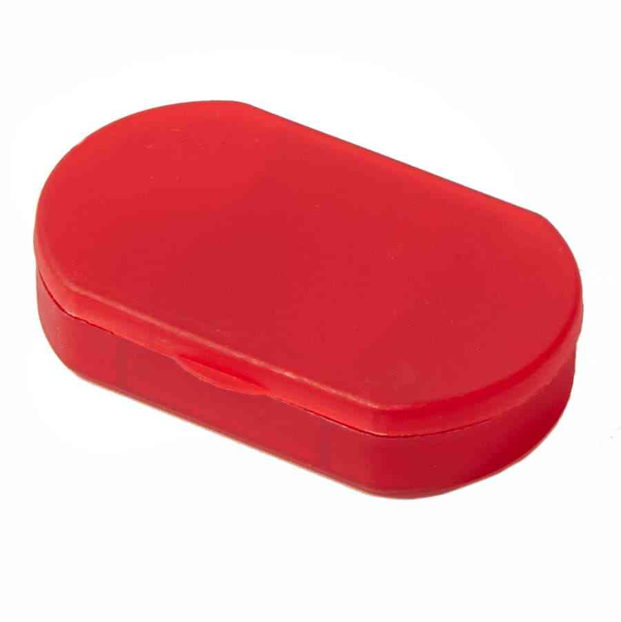 Витаминница TRIZONE, 3 отсека; 6 x 1.3 x 3.9 см; пластик, красная - 3