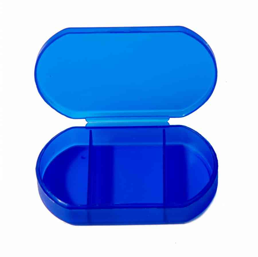 Витаминница TRIZONE, 3 отсека; 6 x 1.3 x 3.9 см; пластик, синяя - 2