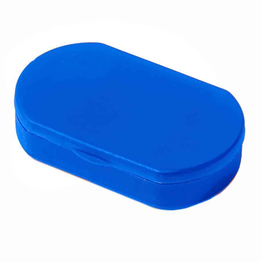 Витаминница TRIZONE, 3 отсека; 6 x 1.3 x 3.9 см; пластик, синяя - 3