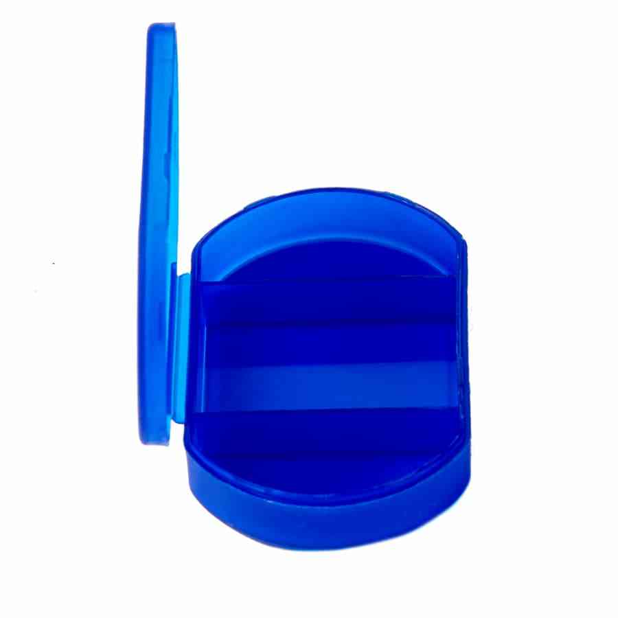 Витаминница TRIZONE, 3 отсека; 6 x 1.3 x 3.9 см; пластик, синяя - 4