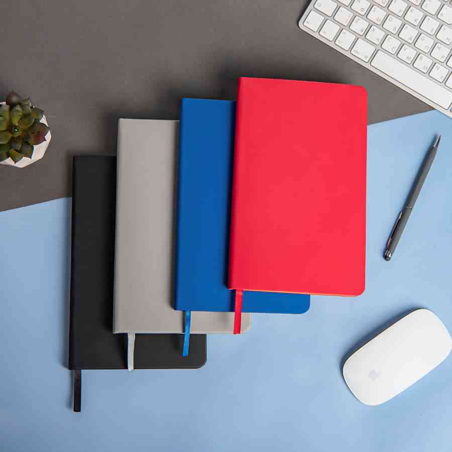 Ежедневник недатированный SIMPLY FLEX, А5,  серый, кремовый блок, в линейку - 8