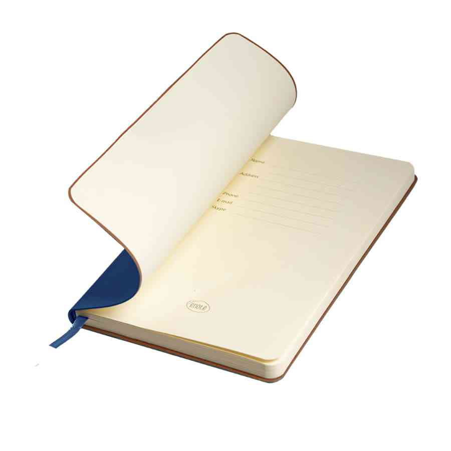 Ежедневник недатированный SIMPLY FLEX, А5,  синий, кремовый блок, в линейку - 6