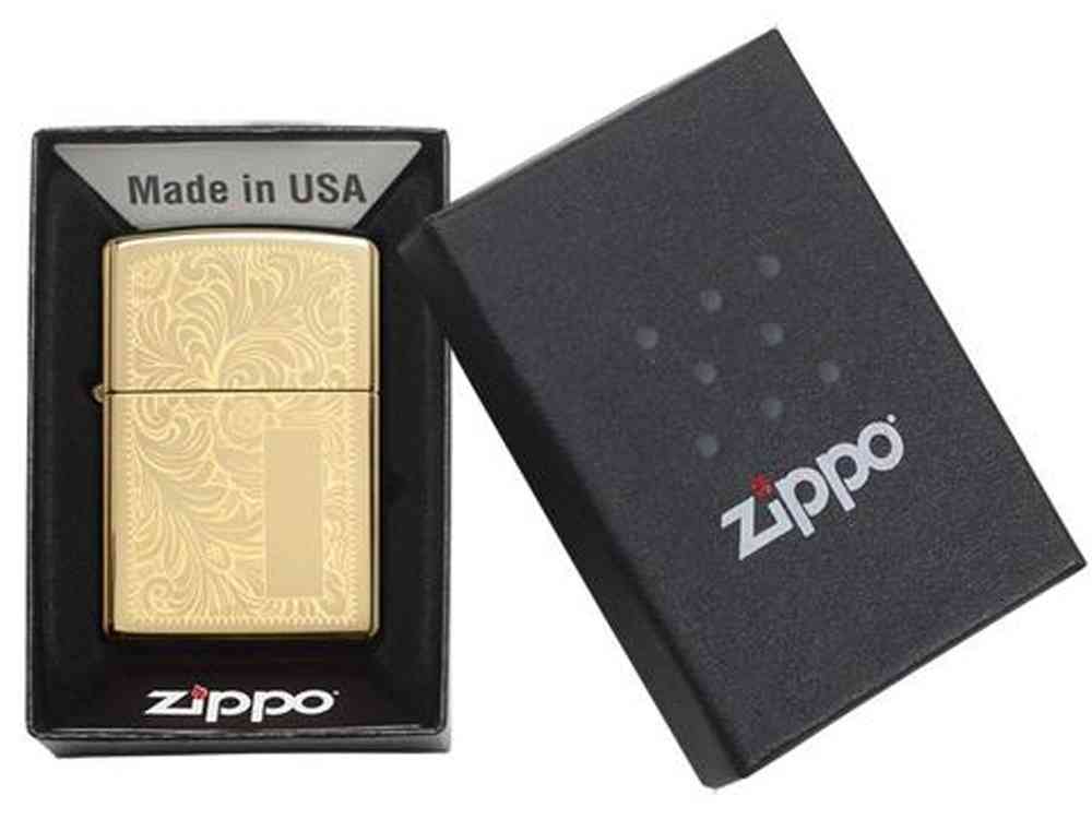 Зажигалка ZIPPO Venetian® с покрытием High Polish Brass №3
