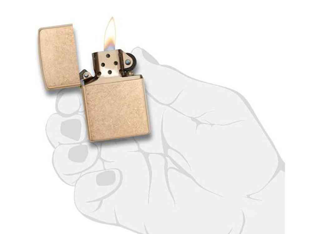 Зажигалка ZIPPO Armor™с покрытием Tumbled Brass - 4