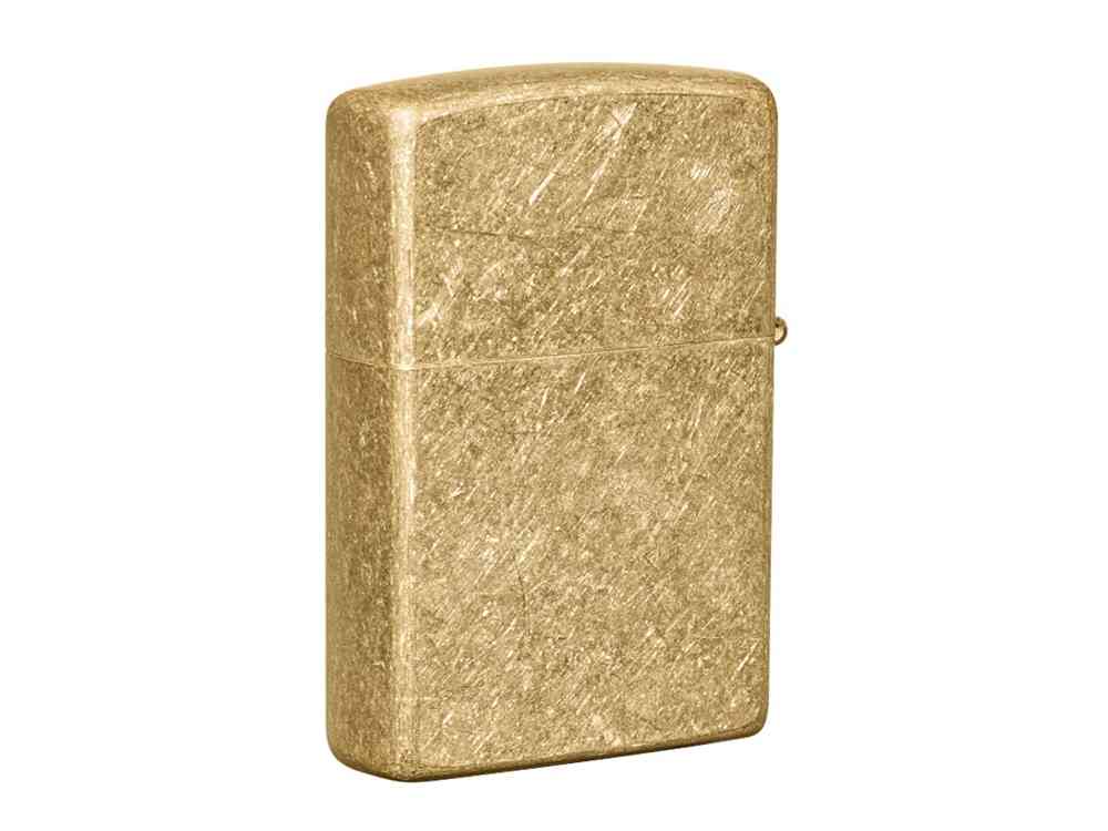 Зажигалка ZIPPO Classic с покрытием Tumbled Brass - 2