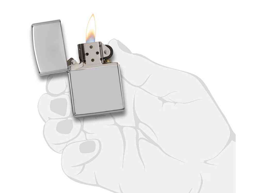 Зажигалка ZIPPO Classic с покрытием High Polish Chrome - 5