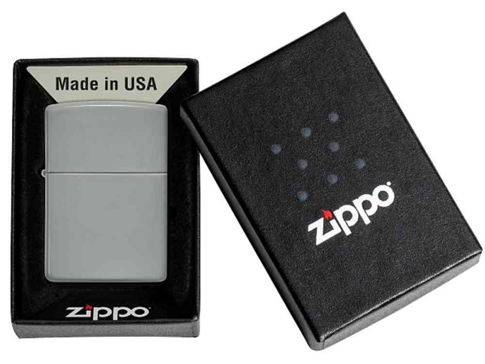Зажигалка ZIPPO Classic с покрытием Flat Grey - 12