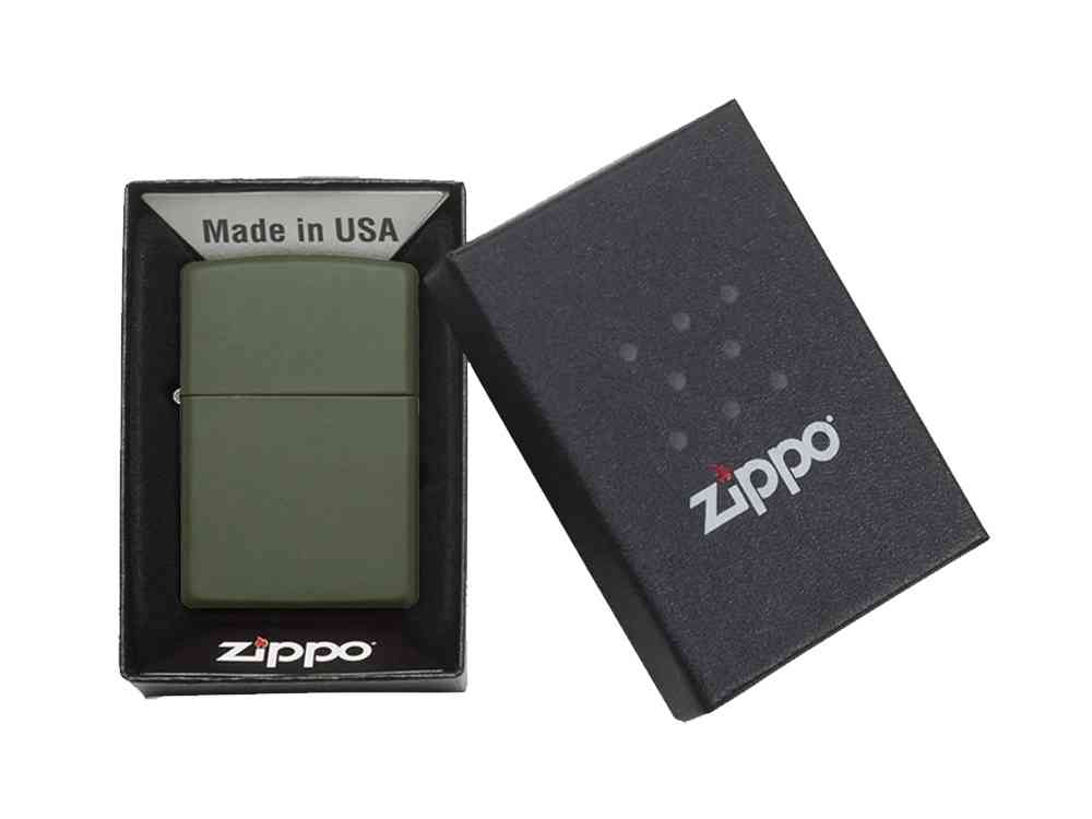 Зажигалка ZIPPO Classic с покрытием Green Matte - 6