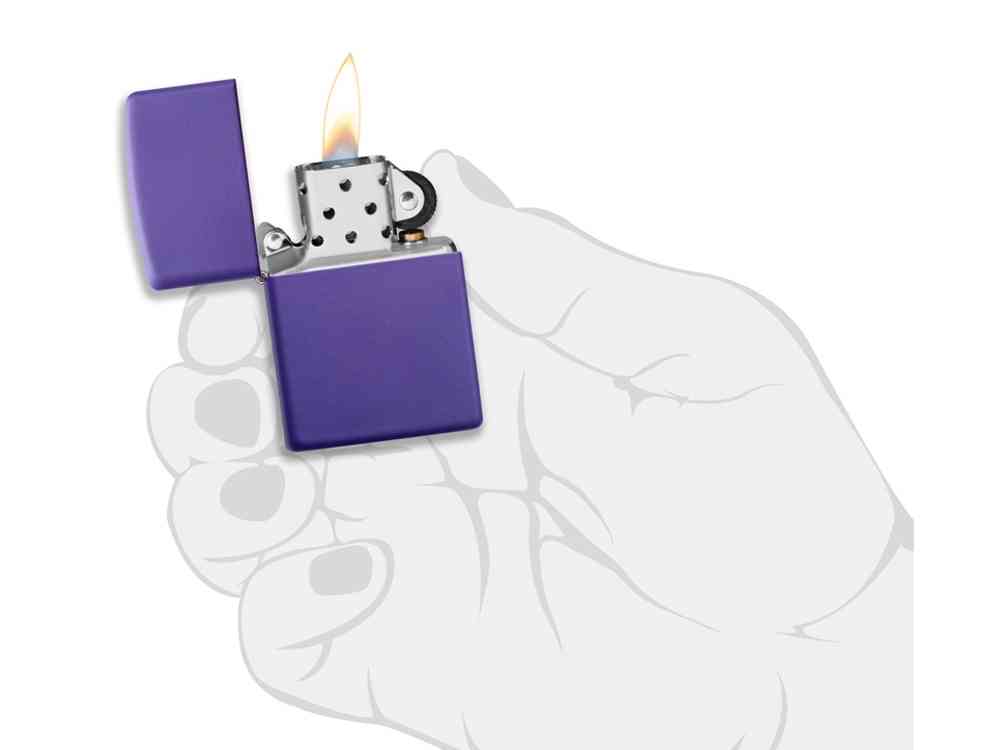 Зажигалка ZIPPO Classic с покрытием Purple Matte - 5