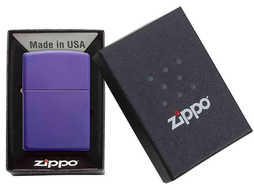 Зажигалка ZIPPO Classic с покрытием Purple Matte - 7