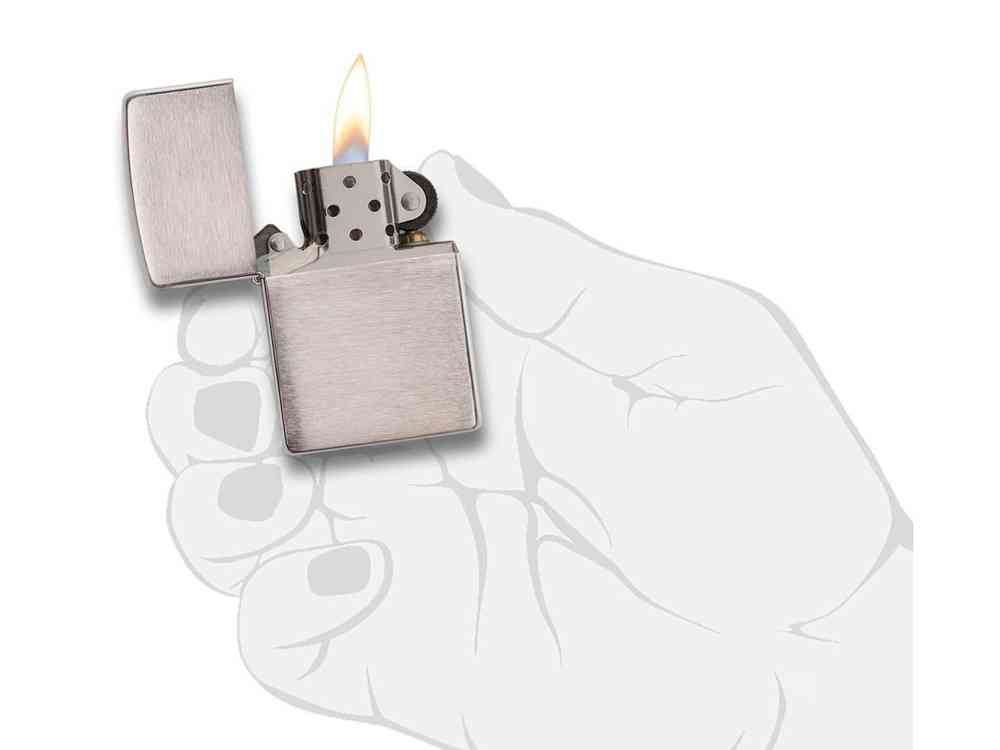 Зажигалка ZIPPO Classic с покрытием Brushed Chrome - 3