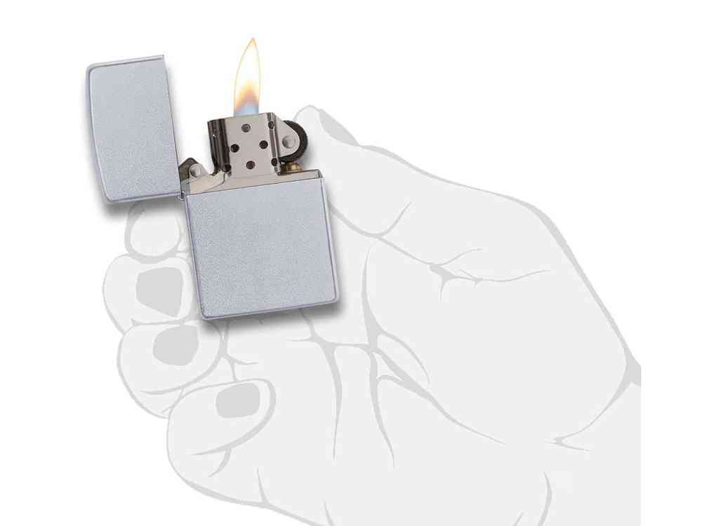Зажигалка ZIPPO Classic с покрытием Satin Chrome™ - 5
