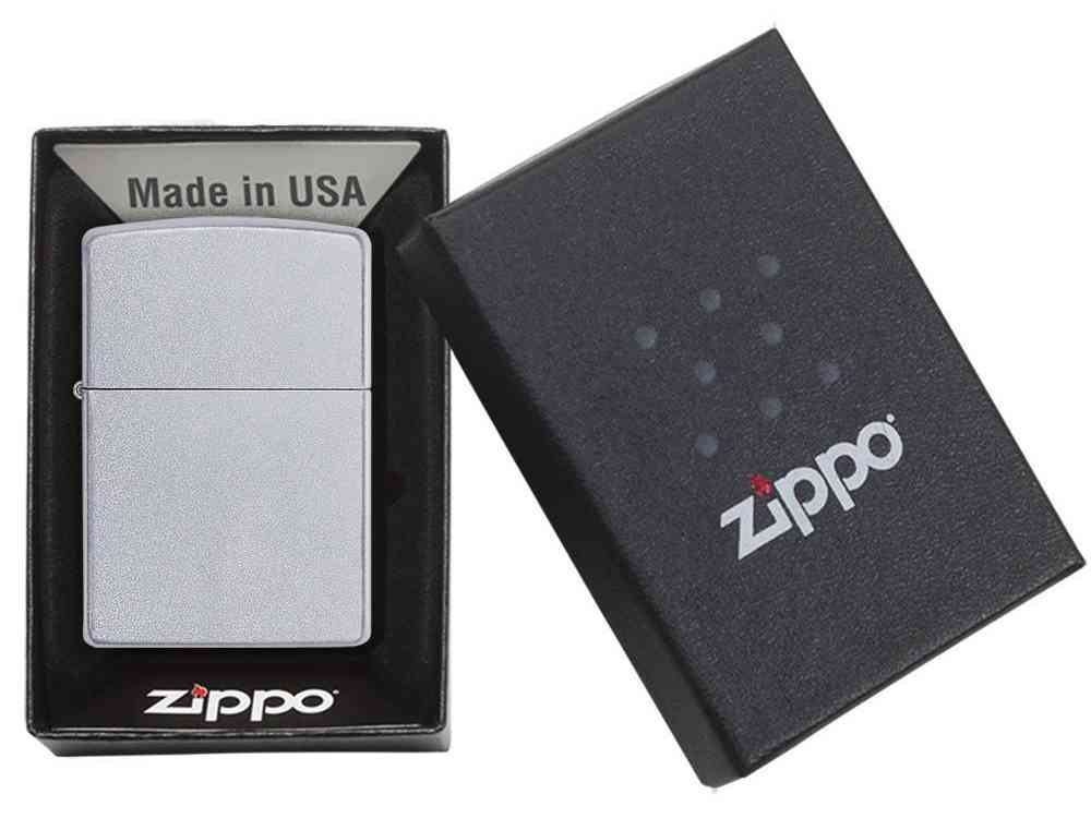 Зажигалка ZIPPO Classic с покрытием Satin Chrome™ - 6