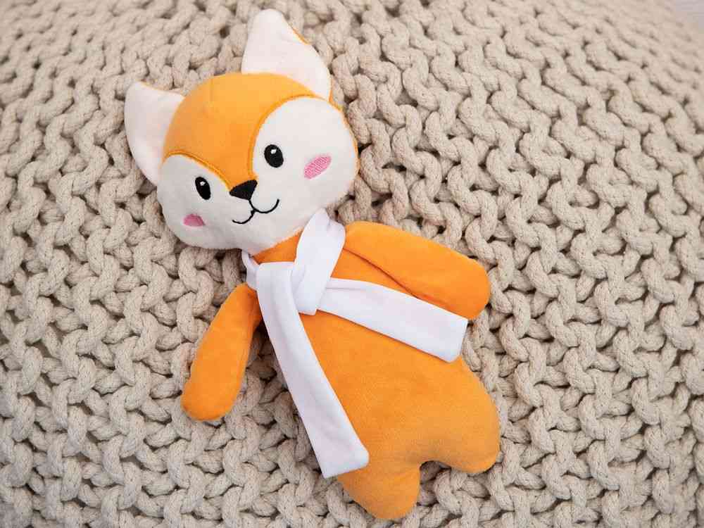 Мягкая игрушка Beastie Toys, лисенок с белым шарфом - 5