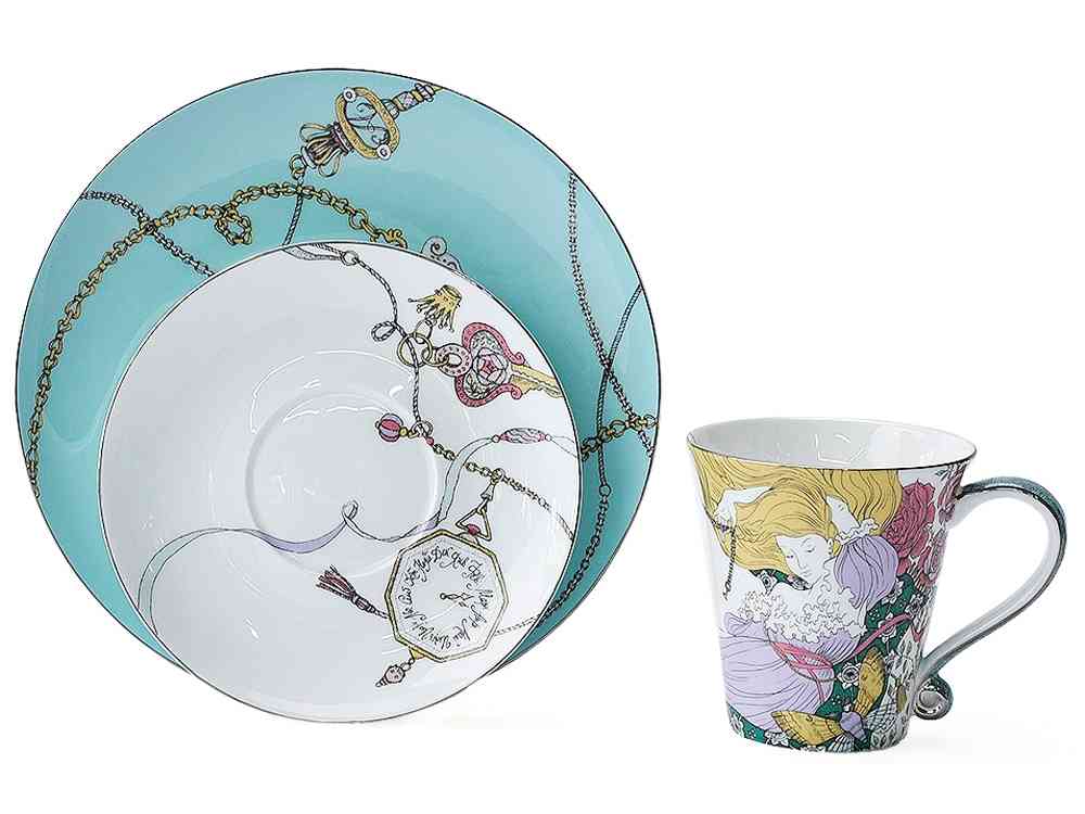 Набор чашка и блюдце TEA SET ALICE - 4