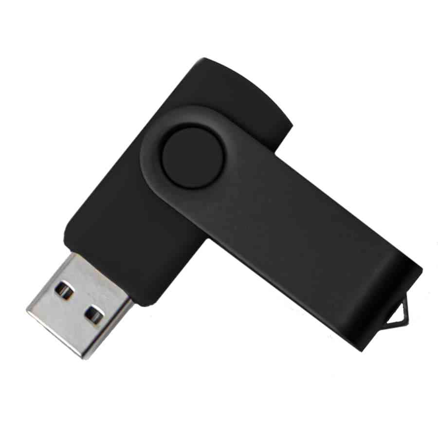 USB flash-карта DOT (8Гб), черный, 5,8х2х1,1см, пластик, металл - 2