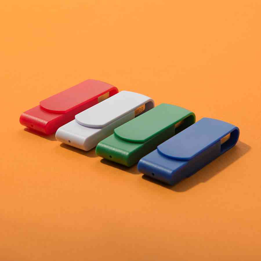 USB flash-карта SWING (8Гб), белый, 6,0х1,8х1,1 см, пластик №3