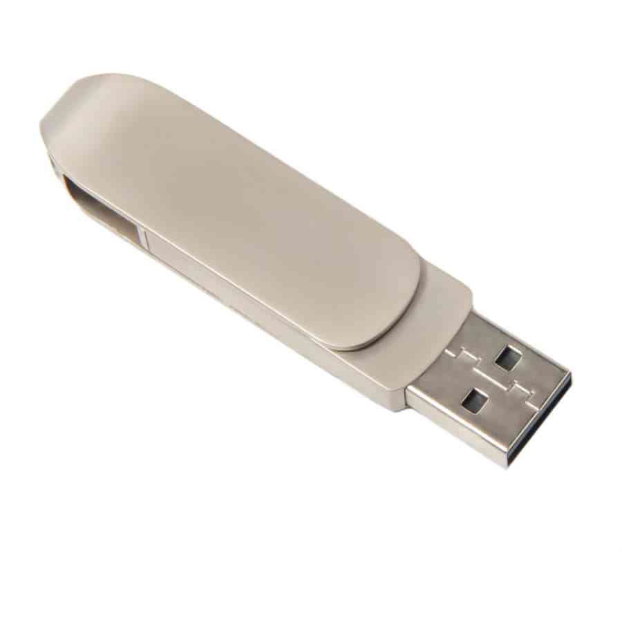 USB flash-карта CIRCLE OTG Type-C (32Гб), серебристая, 6,5х1,5х0,82 см, металл - 2