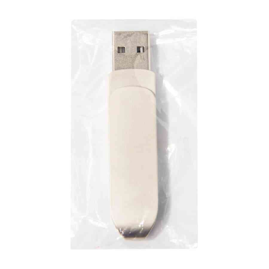 USB flash-карта CIRCLE OTG Type-C (32Гб), серебристая, 6,5х1,5х0,82 см, металл - 4