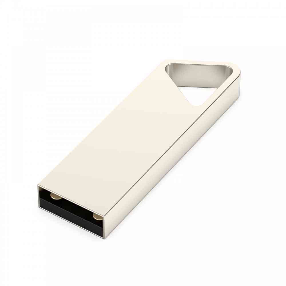USB flash-карта SPLIT (32Гб), серебристая, 3,6х1,2х0,5 см, металл - 4