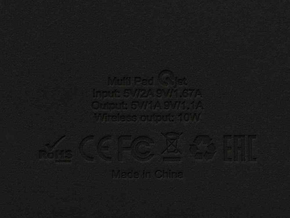 Многофункциональный коврик для мыши Multi Pad с беспроводной зарядкой и LCD экраном, 10 Вт - 11