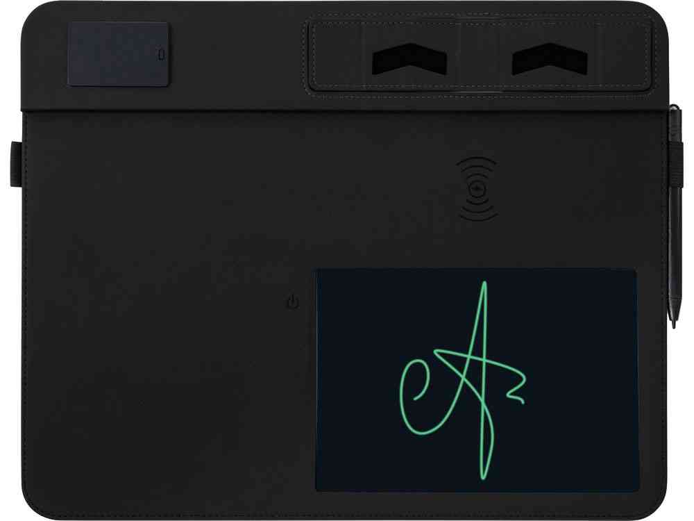 Многофункциональный коврик для мыши Multi Pad с беспроводной зарядкой и LCD экраном, 10 Вт - 2