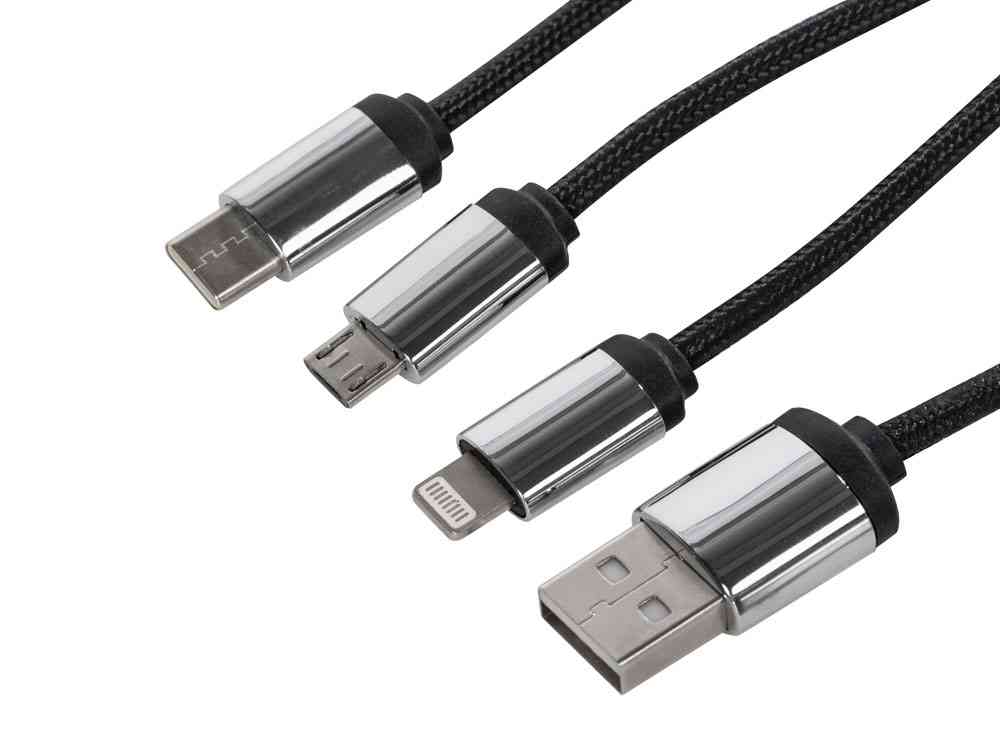 Кабель 3-в-1 с подсветкой логотипа Ion - 3