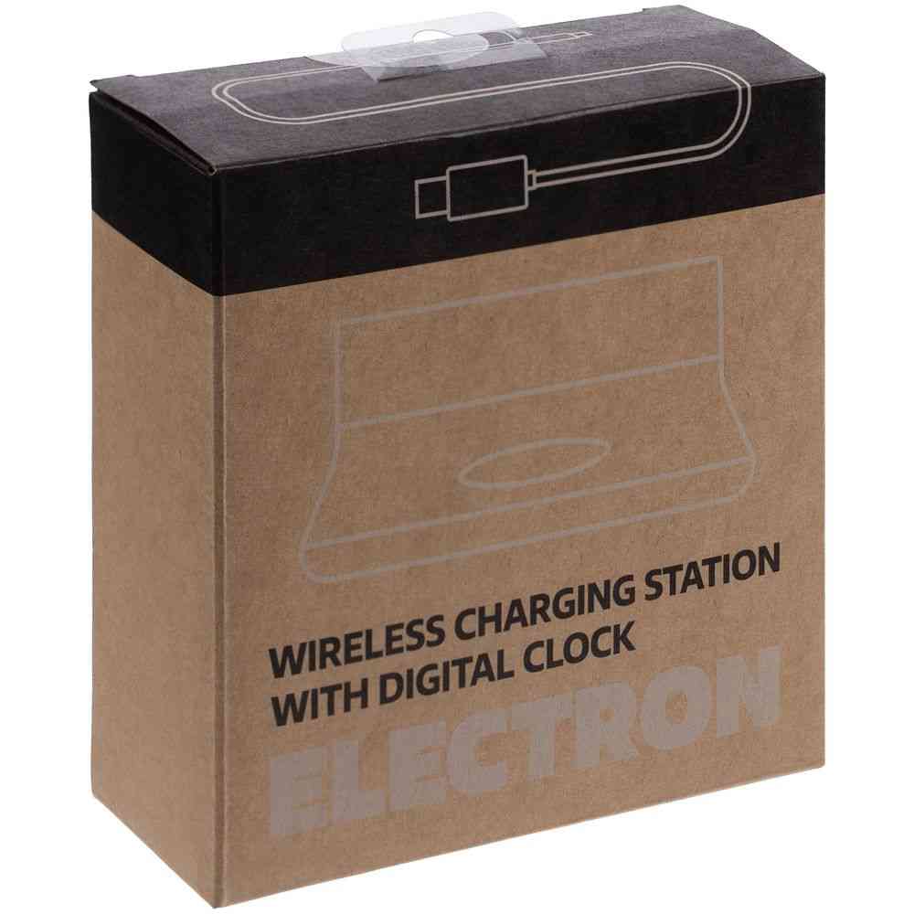 Зарядная станция с часами Electron, черная - 12