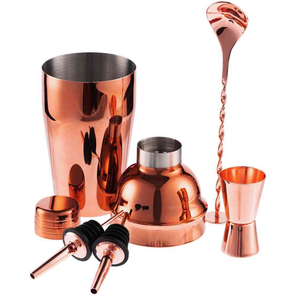 Набор для приготовления коктейлей Pourpour, медный - 2