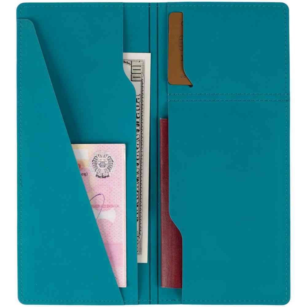 Дорожный органайзер Nubuk, бирюзовый - 3