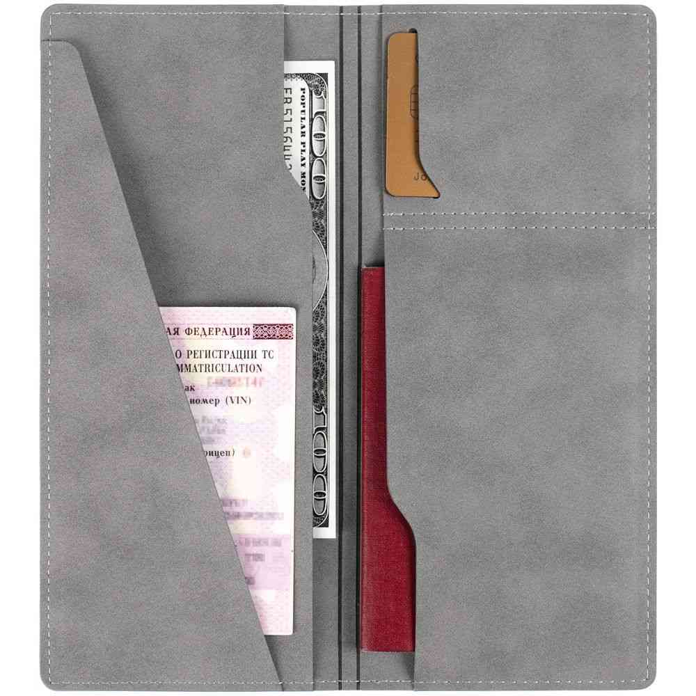 Дорожный органайзер Nubuk, светло-серый - 4