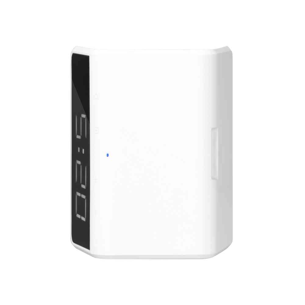 Настольные часы с подсветкой и беспроводной зарядкой 15W Flame, белые - 4