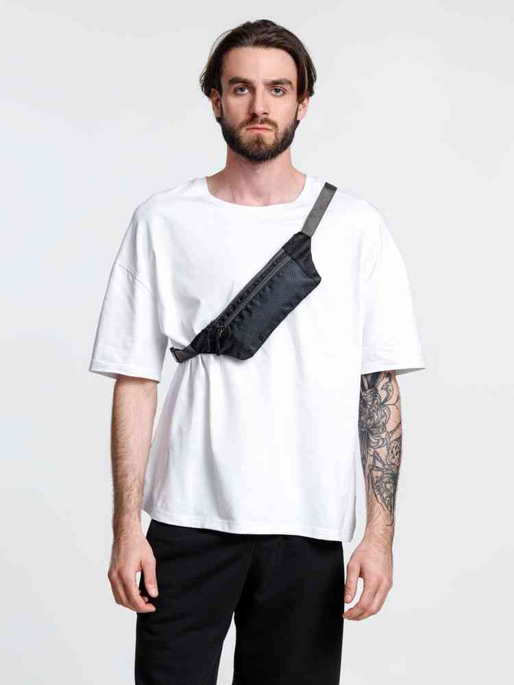 Спортивная поясная сумка Run for Fun, черная - 6