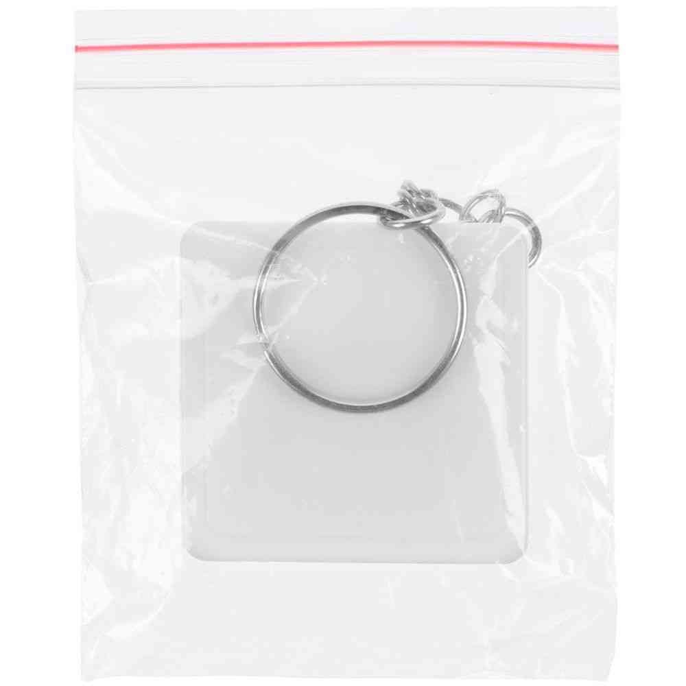 Брелок с рулеткой Square, ver.2, белый - 4