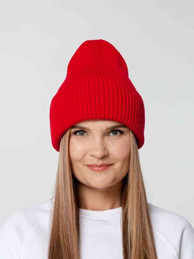 Шапка Flette, красная (алая) - 5