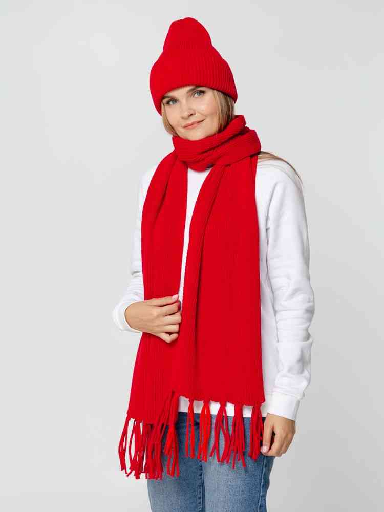 Шапка Flette, красная (алая) - 7