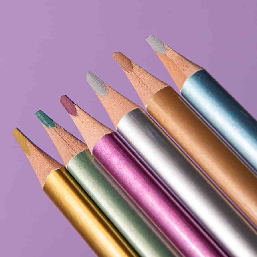Цветные карандаши METALLIC, 6 цветов - 2