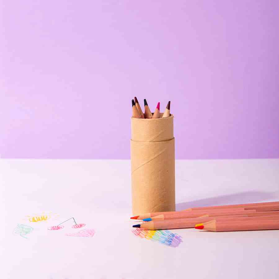 Цветные карандаши мини FLORA ,12 цветов - 7