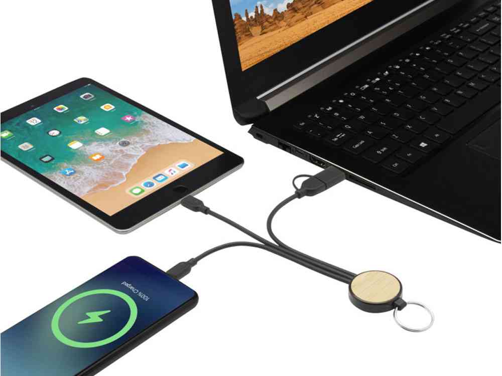 Кабель для зарядки Tecta 6 в 1 с брелком - 5